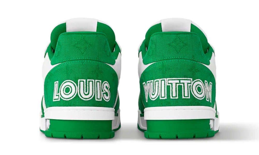 Louis Vuitton Trainer Velcro Strap Green White