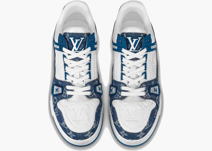 Louis Vuitton Trainer Monogram Denim White Blue