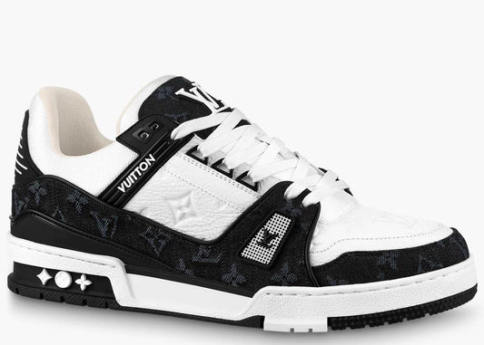 Louis Vuitton Trainer Monogram Denim White Black
