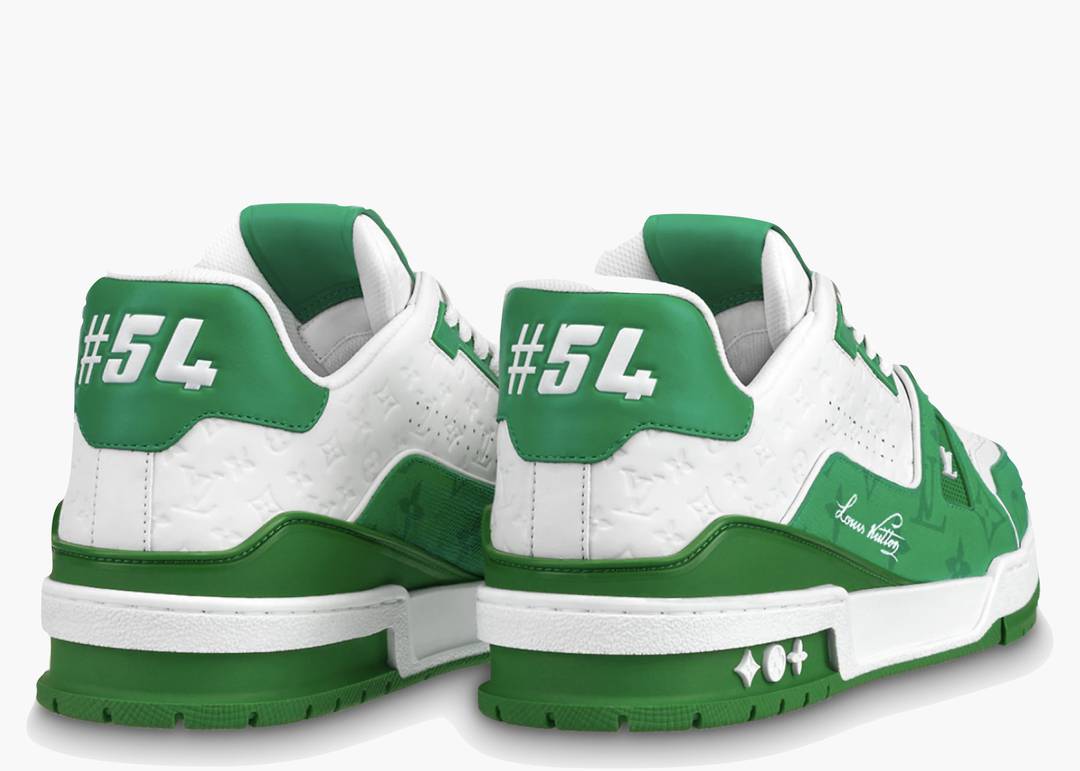 Louis Vuitton Trainer #54 Signature Green White