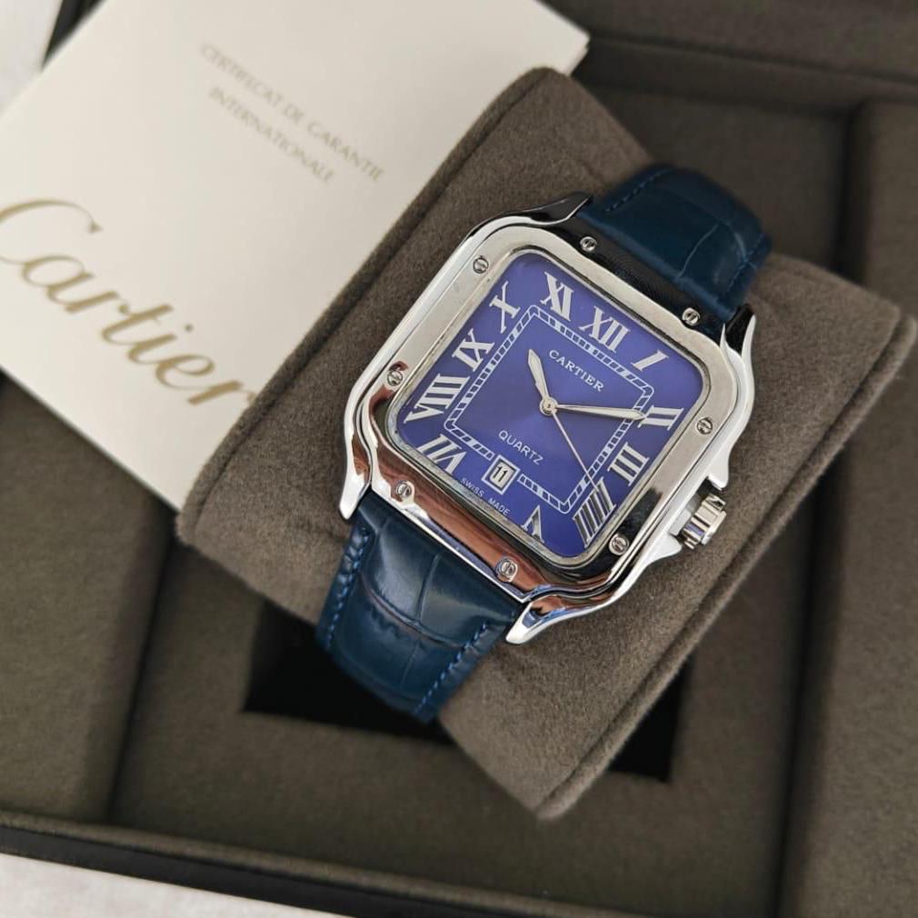 Santos De Cartier (Leather) Watch