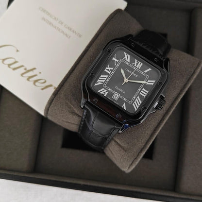 Santos De Cartier (Leather) Watch